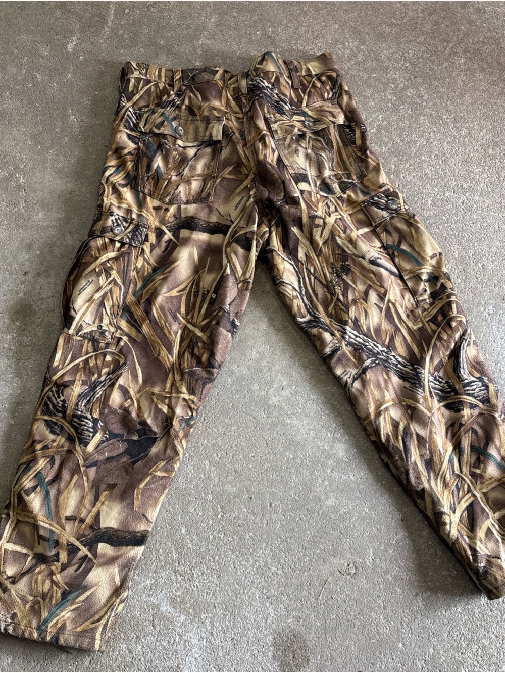 Men's Brown Camouflage Cargo Pants - Outdoor Hunting Style